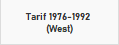Tarif 1976-1992 
(West)