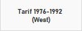 Tarif 1976-1992 
(West)