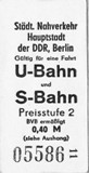 Kombifahrschein BVB / S-Bahnpreisstufe 2 (BVB ermssigt)