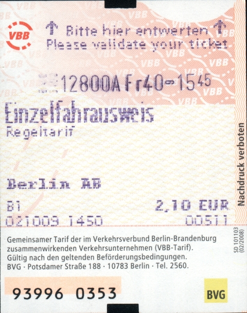 Bvg Ab Ticket Bvg Ab Ticket