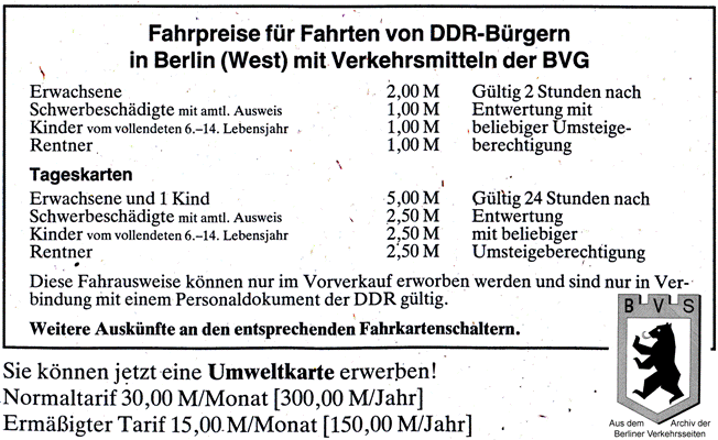 Aus dem Fahrplanbuch der BVB (4/1990)