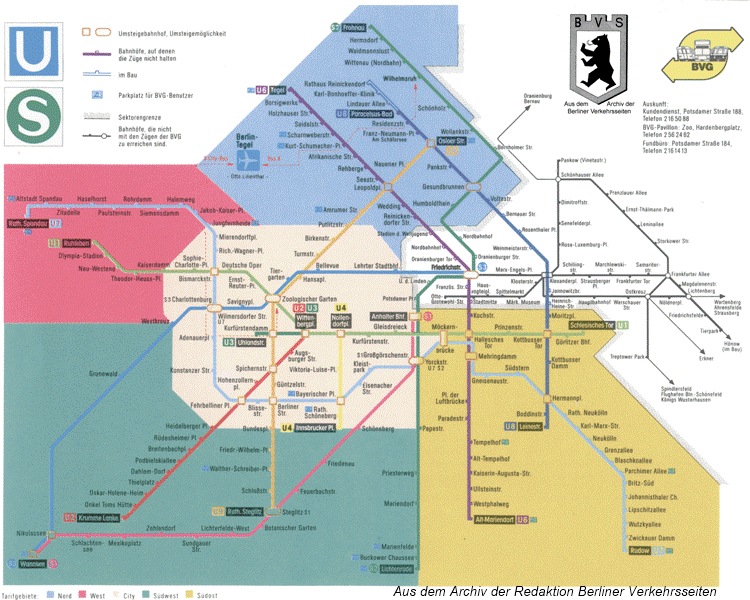 Tarifzonen BVG West (1988)