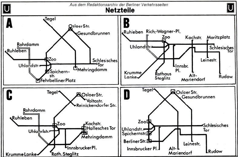 Bahn Netzteile für Zeitkarten BVG (West) 1976