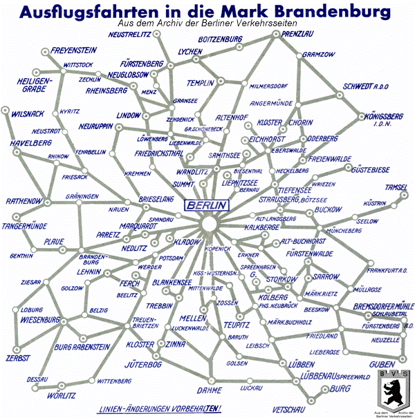 Fernbuslinien der BVG (1937) (nur Sonn- und Feiertag)