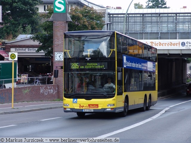 Wagen 3363 auf Linie 285