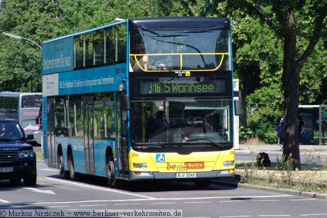 Wagen 3248 auf Linie 316