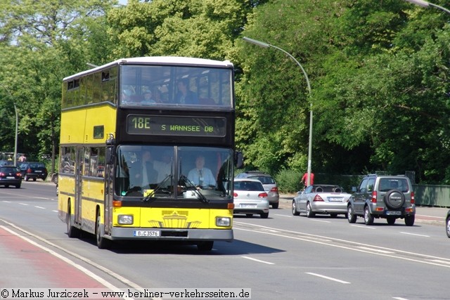 Wagen 3576 auf Linie 18E