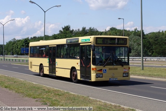 Wagen 1071 auf Linie 18E