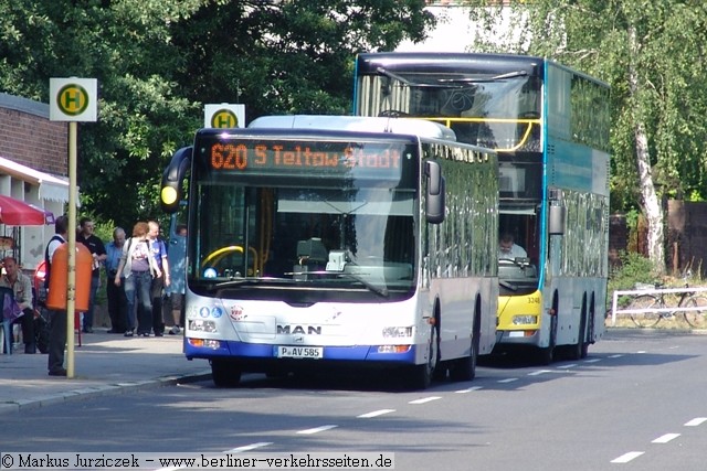 Linie 620 zwischen Bhf. Wannsee und Bhf. Teltow-Stadt