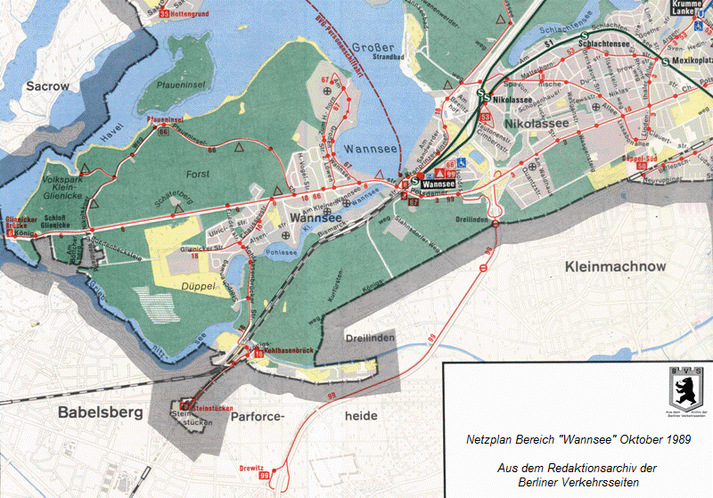 BVG-West Linienkarte 1989/90