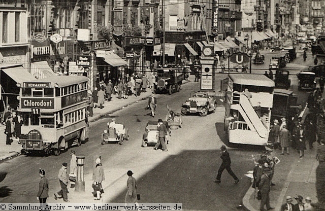 Berliner Stadtverkehr (1934): Friedrichstr. / Ecke Leipziger Strae