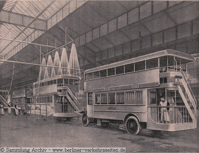 Waschstrae der ABOAG (Bus Betrieb in Berlin) 1928