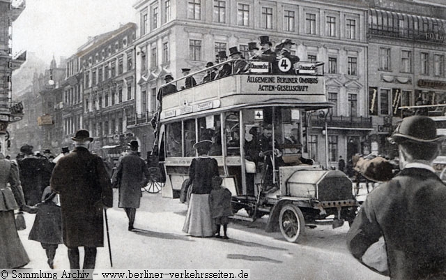 (1906) Friedrichstrasse Ecke unter den Linden