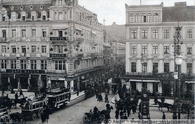 Linie 4 der ABOAG in der Friedrichstrae.