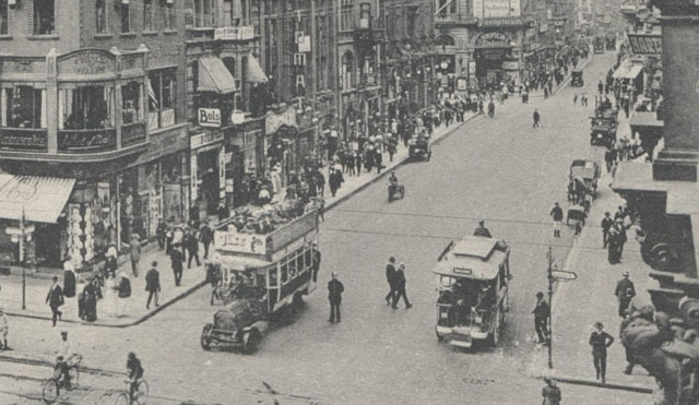 Friedrichstr. / Leipziger Strae (1914) mit Busverkehr