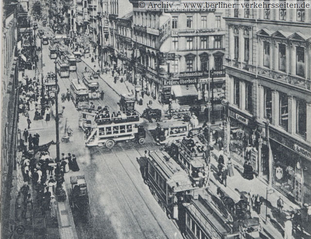 Leipziger Strae Ecke Friedrichstrae (1917)