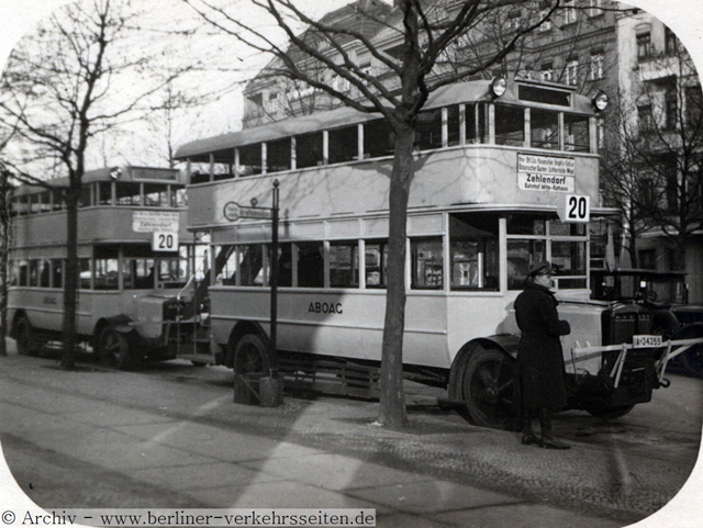 Endstelle Westend (ca. 1926)
