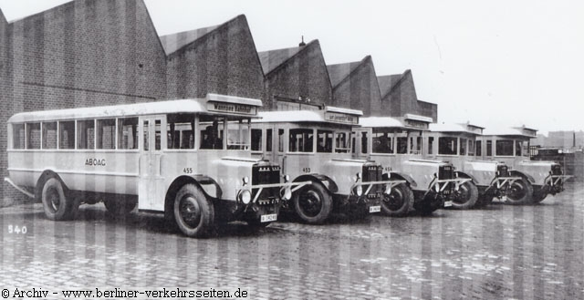 ABOAG Wagenserie 451-457 fr den Vorortverkehr im Raum Wannsee / Zehlendorf (1928)