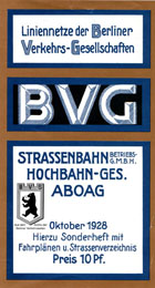 (1928) Titelbogen Liniennetz BVGen (1928) Titelbogen Liniennetz BVGen
