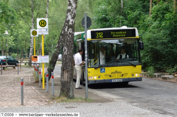 Ausflugslinie 312 S-Bhf. Nikolassee / Strandbad Wannsee