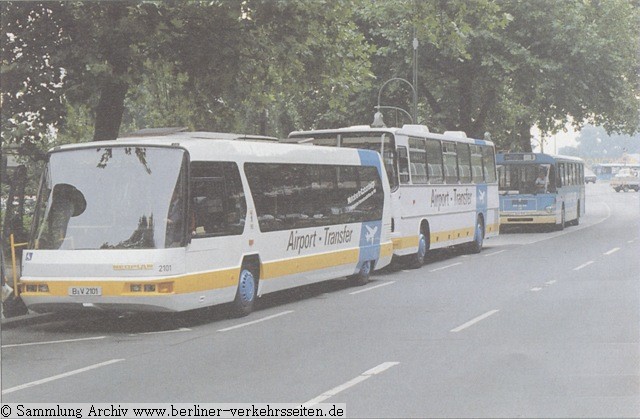 Der kurzzeitige Airport-Transfer 1990 der BVB