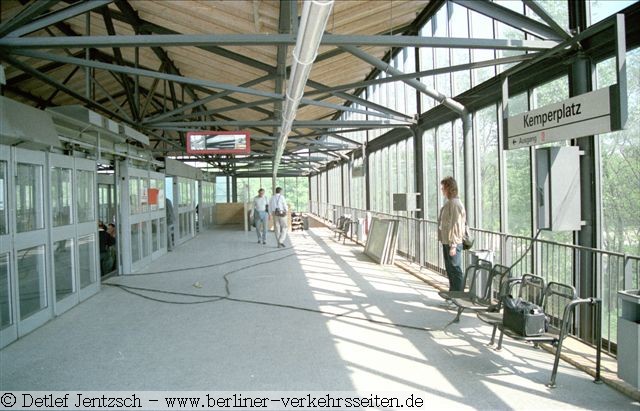 Seitenbahnsteig Kemperplatz im Rohbau