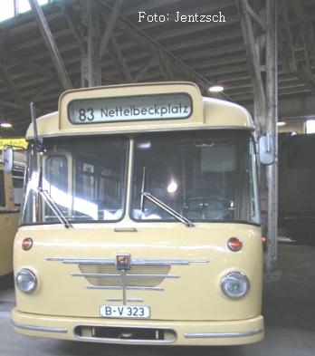 Wagen 323 in der Monumentenhalle des Deutschen Technikmuseums Berlin