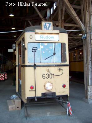 Triebwagen 6301  im Depot Monumentenhalle des Deutschen Technikmuseums Berlin (DTMB)