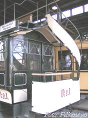 Pferdebahnwagen 1 in der Monumentenhalle des Technikmuseums Berlin