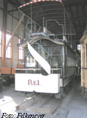 Pferdebahnwagen 1 in der Monumentenhalle des Technikmuseums Berlin