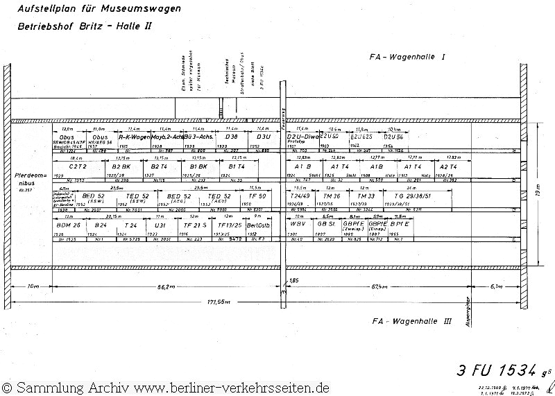 Aufstellplan Museum Britz (1977)