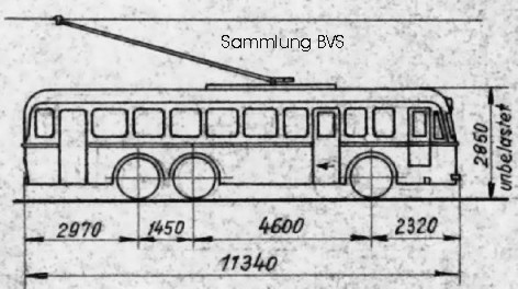Mazeichnung der Heschelwagen 1301, 1302 und 1303