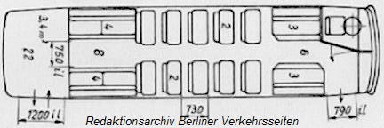 Mazeichnung aus dem Wagenparkbuch 1961