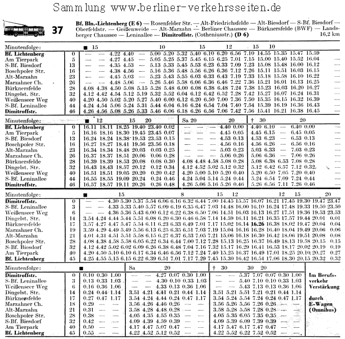 Aus dem Archiv der Berliner Verkehrsseiten