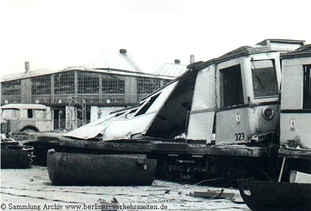 Fahrzeugverschrottung in Grunewald (1973)