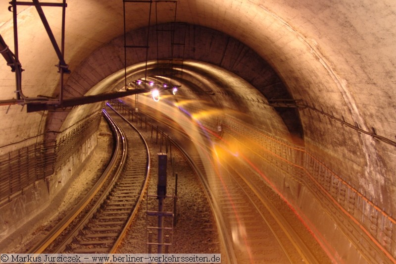 Berliner Untergrundbahn - Faszinierend fr die Freunde der Tunnelfotografie