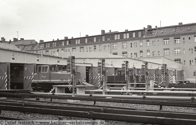 Bw See Wagenhalle auen 1977 Foto Detlef Jentzsch