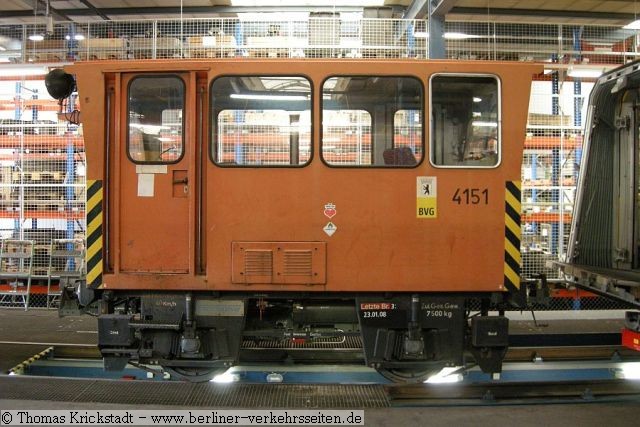 Steuerwagen 4151 in der Hauptwerkstatt Seestrae