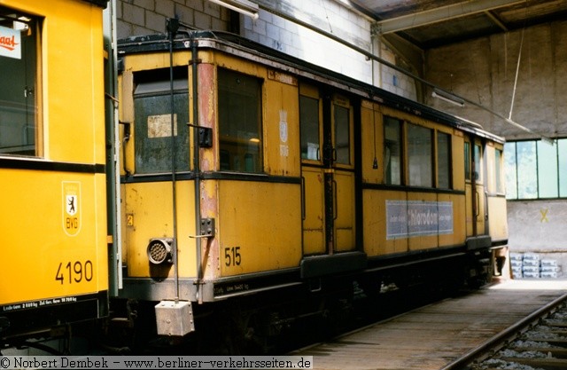 Wagen 515 kin der bw Gru - Es wre ein schner Museumswagen geworden