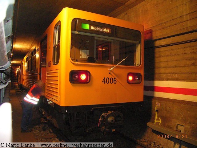 Verbindungstunnel Rw-Obi GI-berfhrungszug beim Systemwechsel