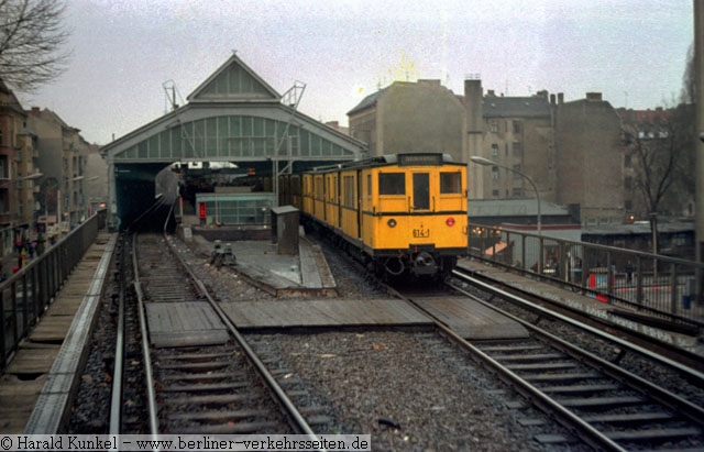 A2 Tw 614-1 ex 372 Ausfahrt Sh am 09.03.1979 (Foto: Harald Kunkel)