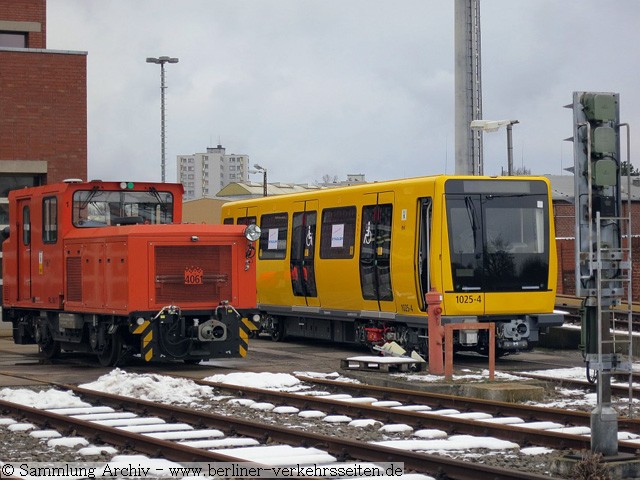 Auslieferung des ersten Triebwagens Bauart IK am 2.2.2015 im Betriebswerk Grunewald