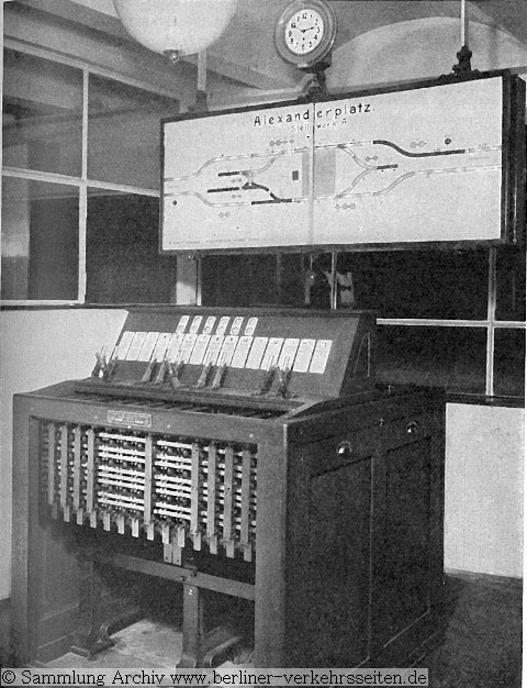 Kraftstellwerk Bauart Westinghouse, Alexanderplatz 1913