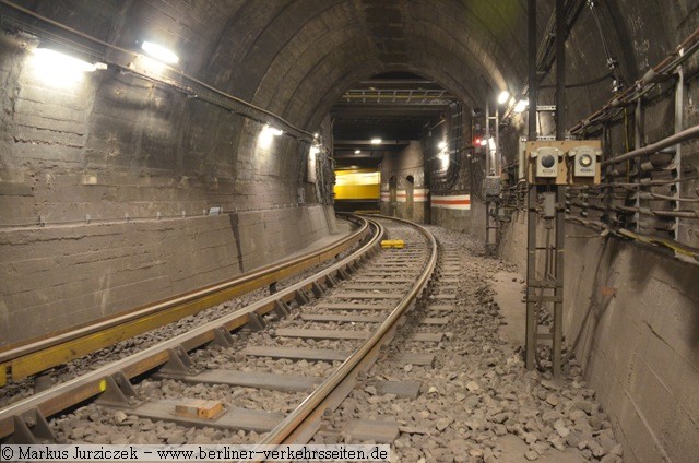 Blick aus dem Klostertunnel zur Strecke A