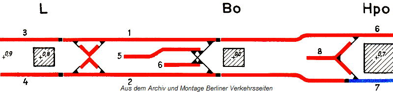 Gleiszustand Bahnhof Bo 1978