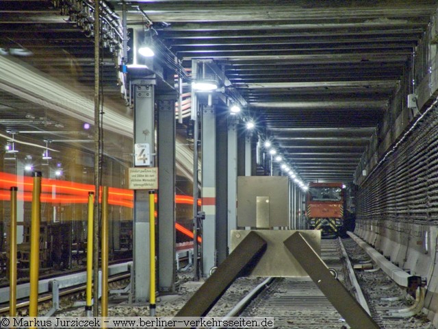 Das einstige Zufhrungsgleis wird vom Bahndienst verwendet