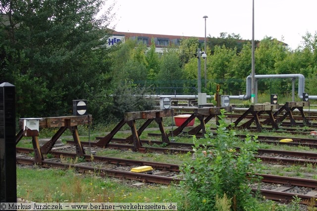 Gleisabschlüsse Abstellanlage Hönow (2011)