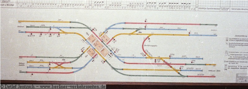Lageplan Kreuzungsbahnhof Hermannplatz 1977
