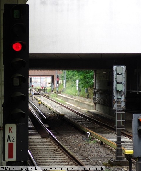 Ausfahrsignal A2 Bahnhof Krumme Lanke