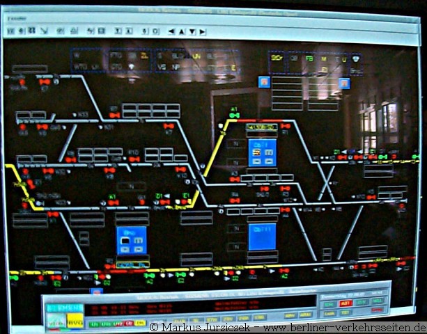 Monitorausschnitt LISI Kleinprofil U-Bahn Berlin